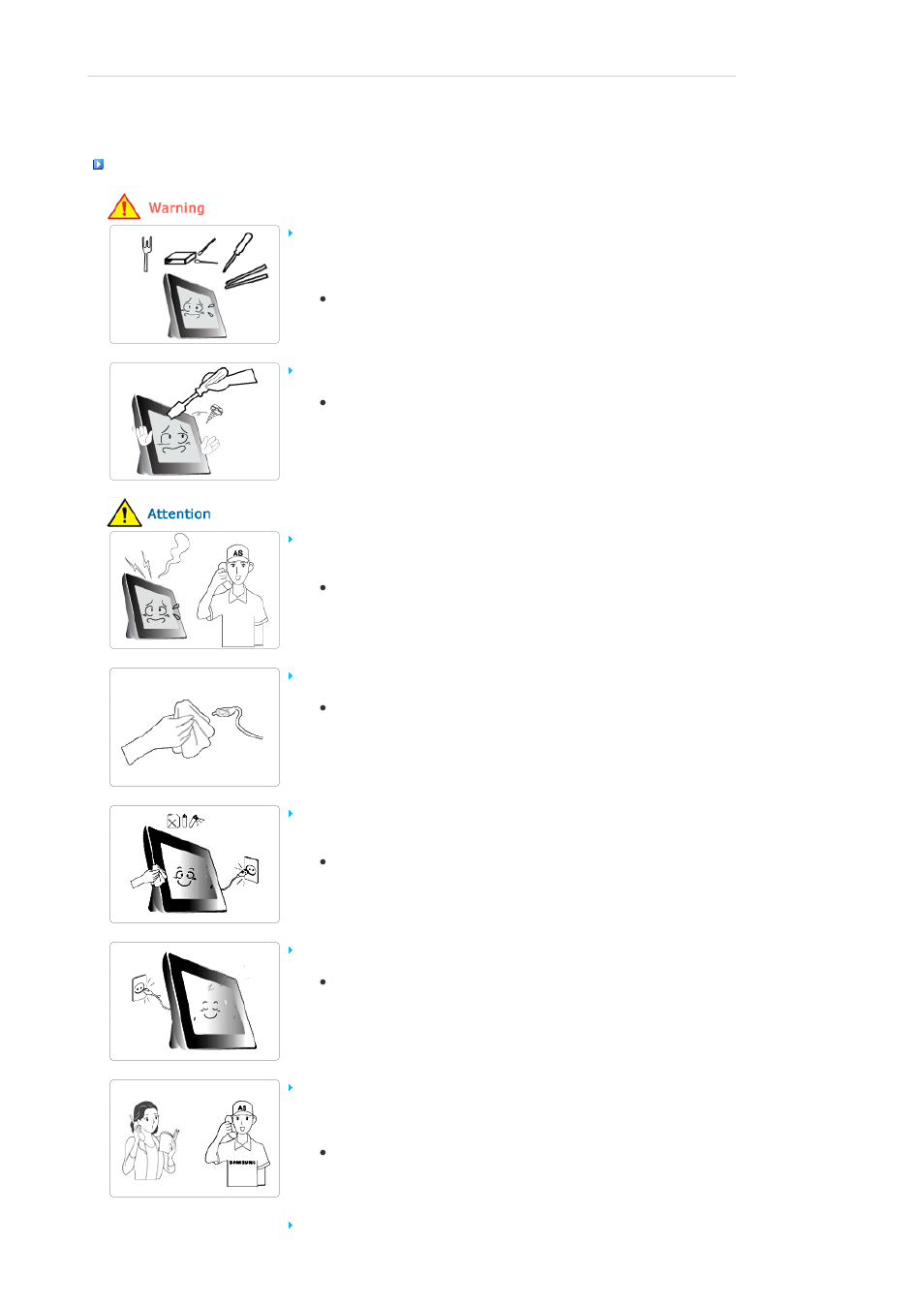 Using and cleaning | Samsung SPF-86V User Manual | Page 5 / 44