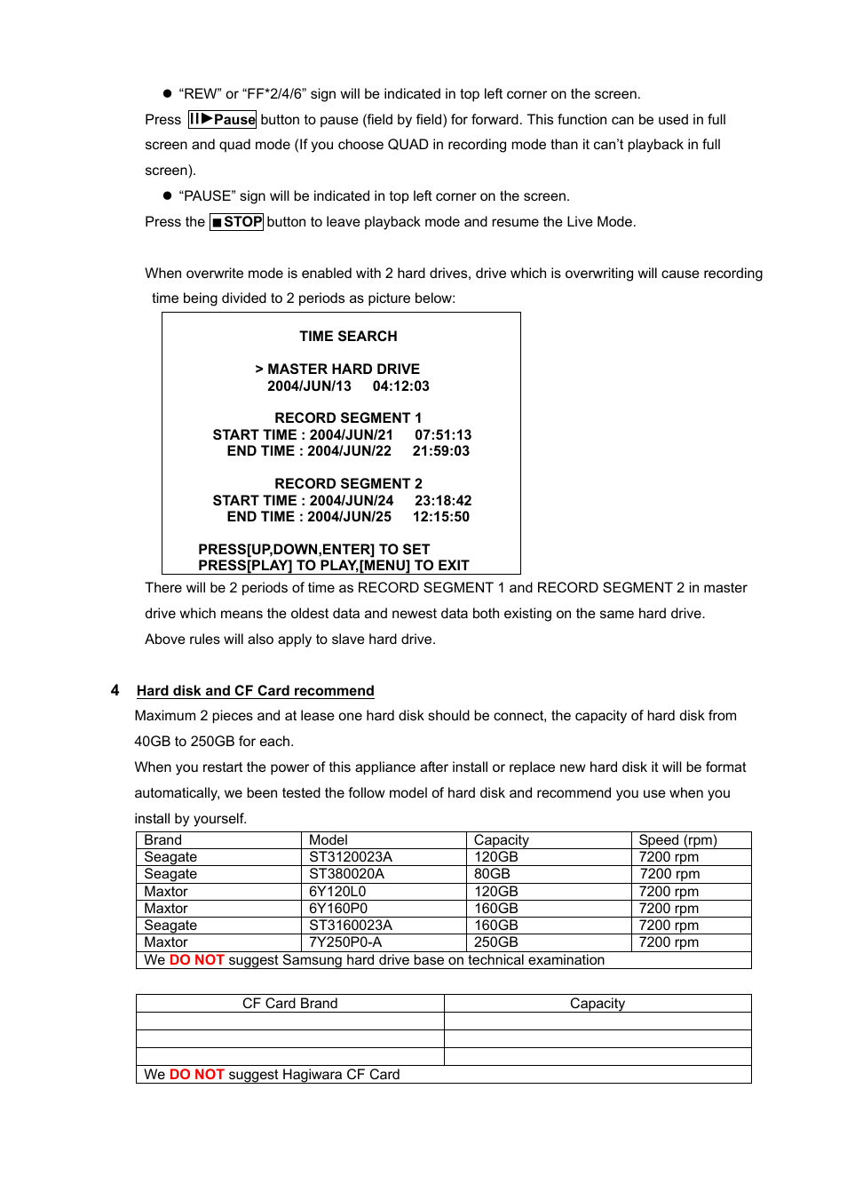 Samsung NETWORK DIGITAL VIDEO RECORDER User Manual | Page 15 / 21