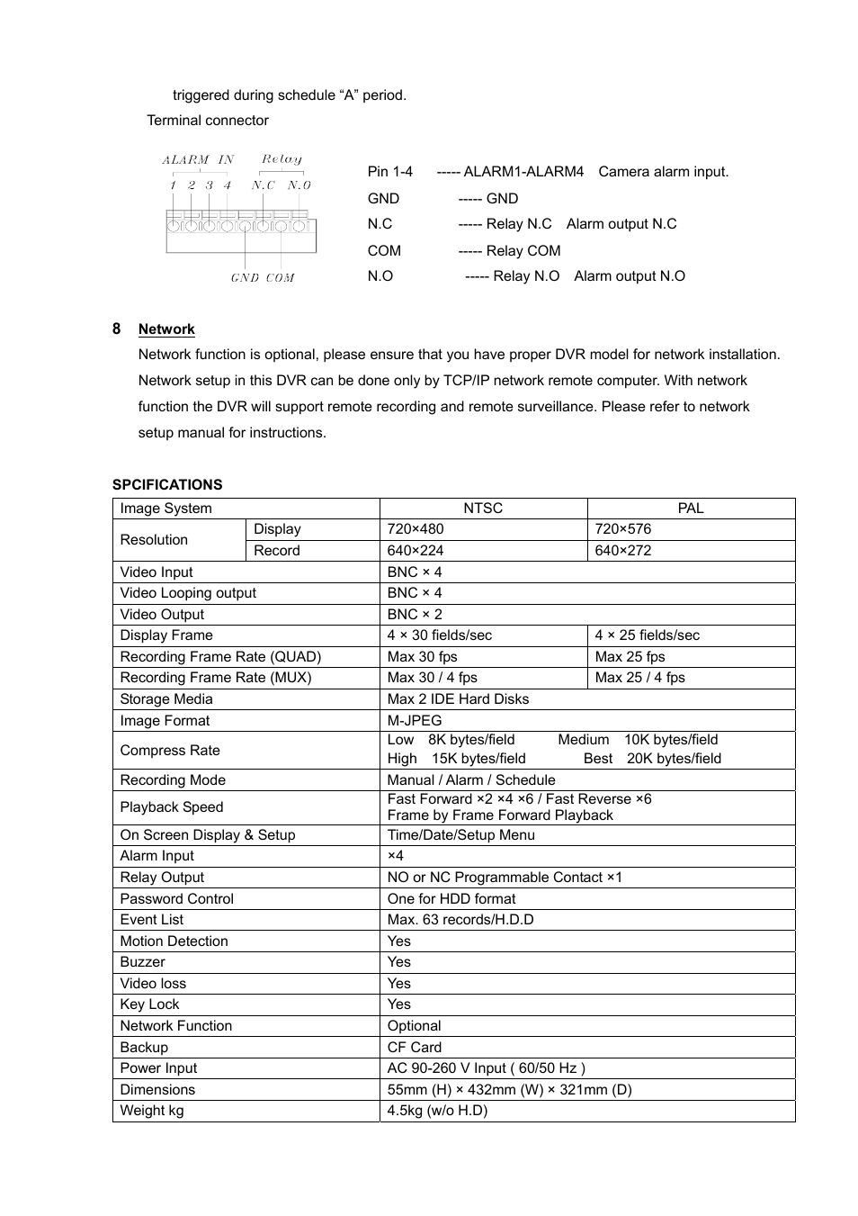 Samsung NETWORK DIGITAL VIDEO RECORDER User Manual | Page 18 / 21