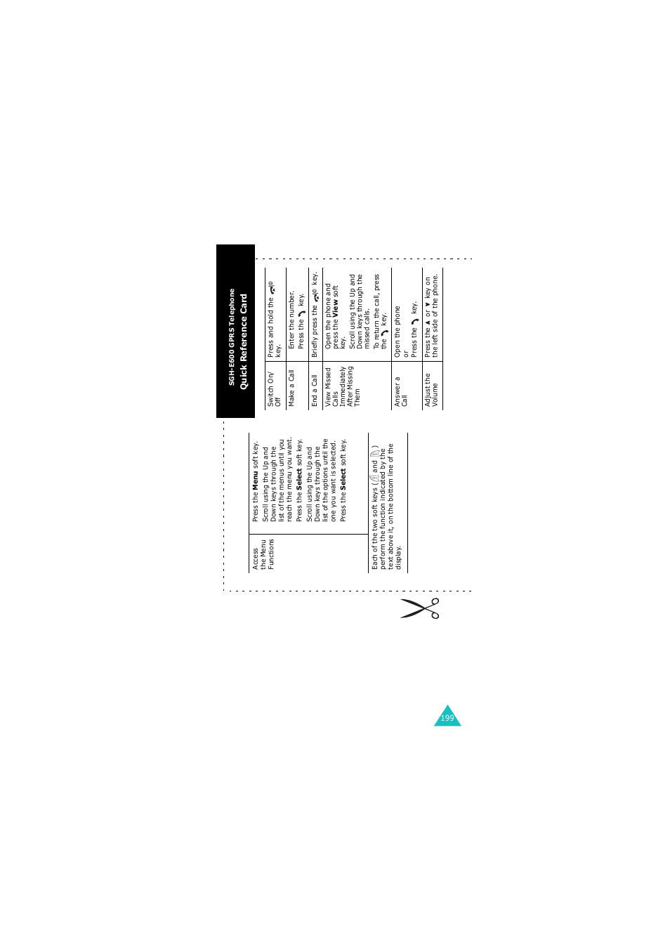 Quick reference card | Samsung G H68-05336A User Manual | Page 200 / 201