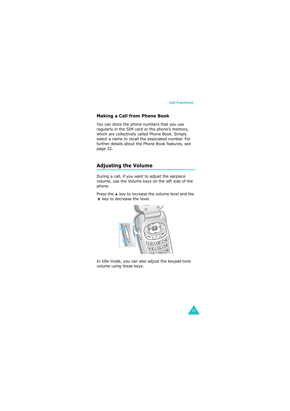 Adjusting the volume | Samsung G H68-05336A User Manual | Page 26 / 201