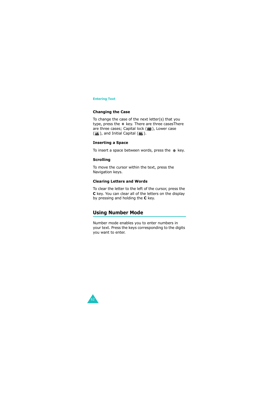 Using number mode | Samsung G H68-05336A User Manual | Page 63 / 201