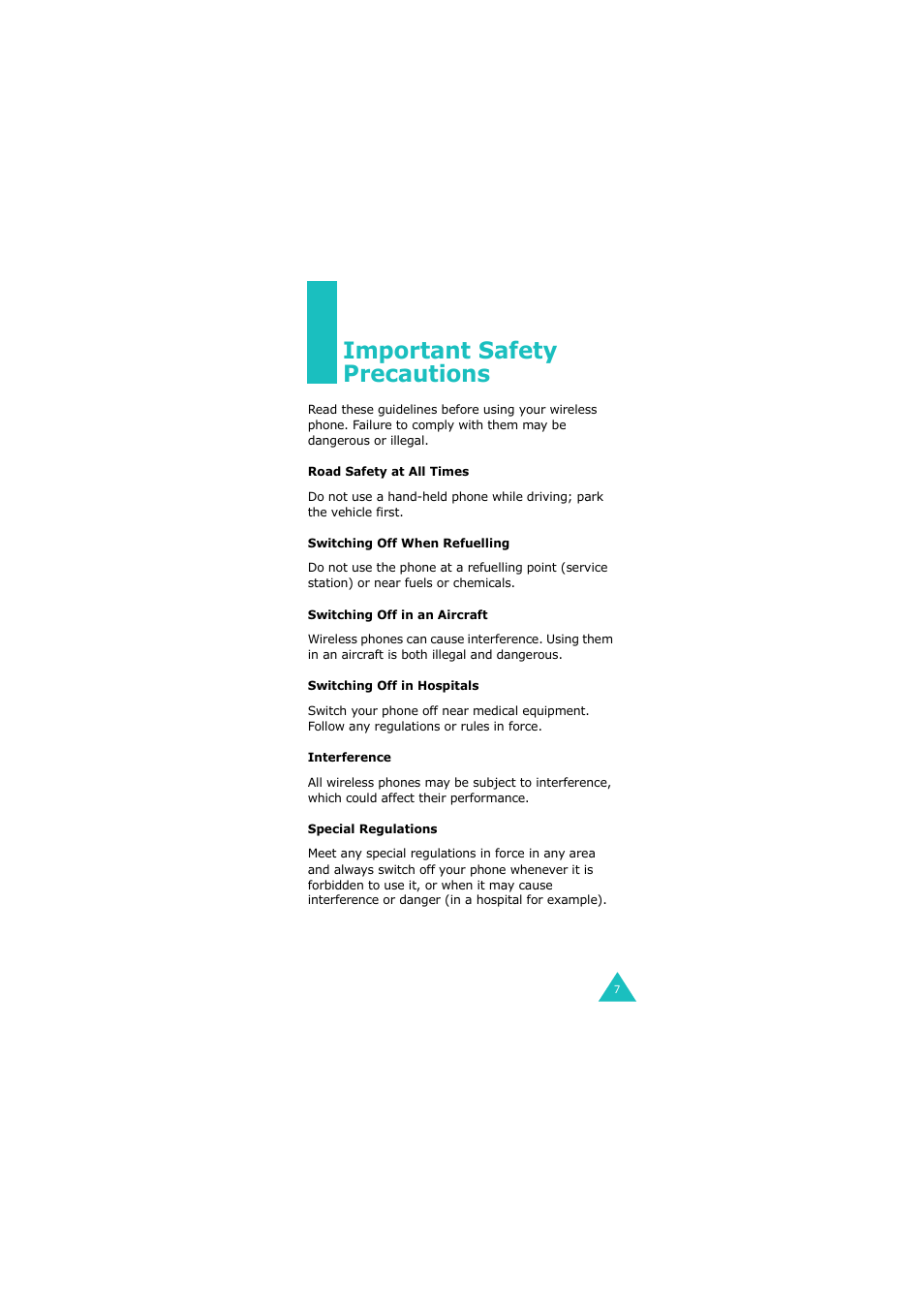 Important safety precautions | Samsung G H68-05336A User Manual | Page 8 / 201