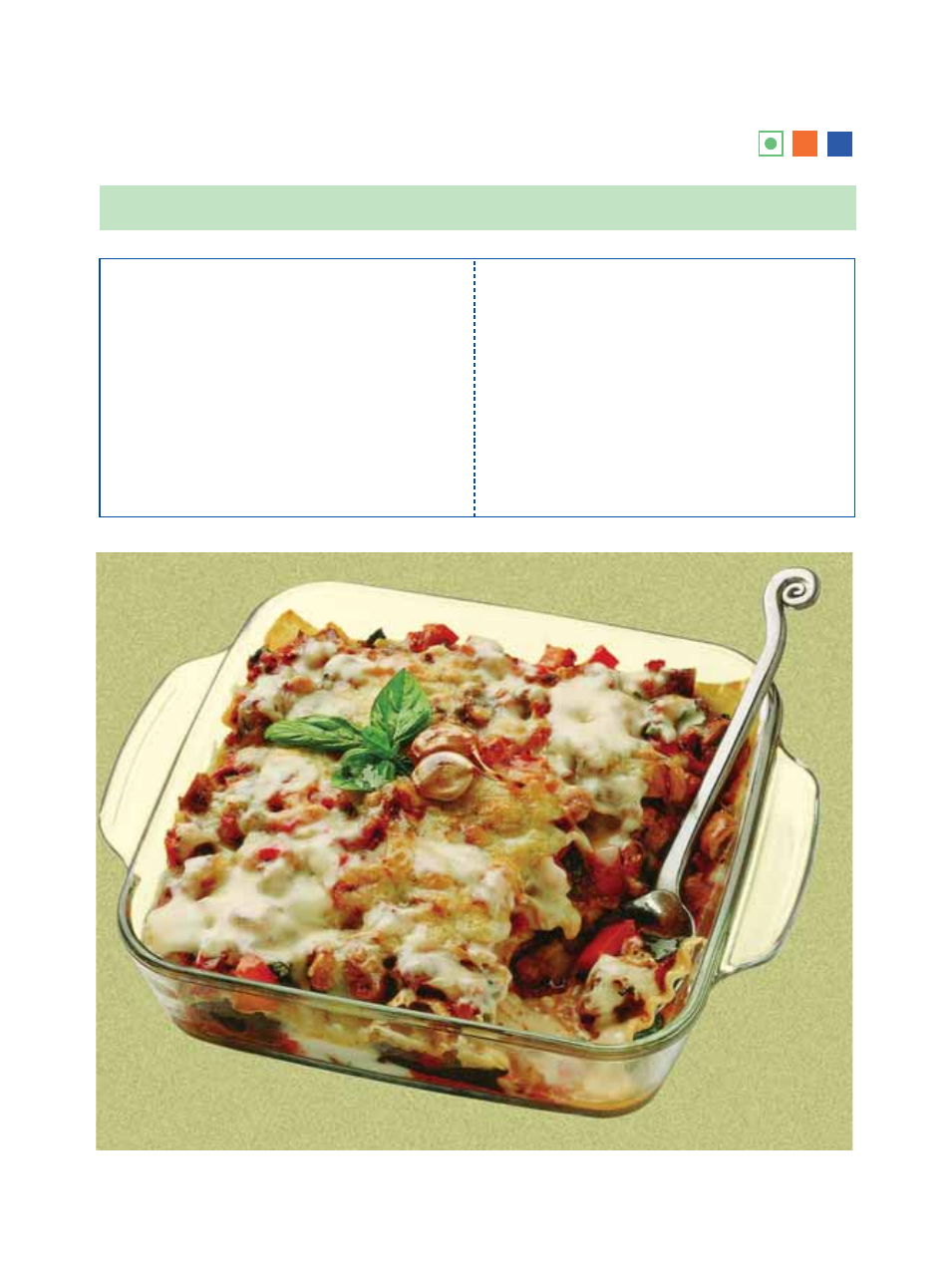 Vegetable lasagne | Samsung Microwave Oven User Manual | Page 46 / 92