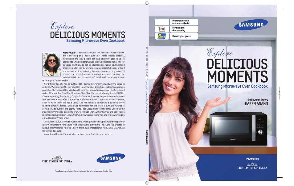 Mmo om meen ntts s, Ddeelliic ciio ou us s, Explore | Ddeelliic ciio ou us s m mo om meen ntts s, Trio | Samsung Microwave Oven User Manual | Page 92 / 92