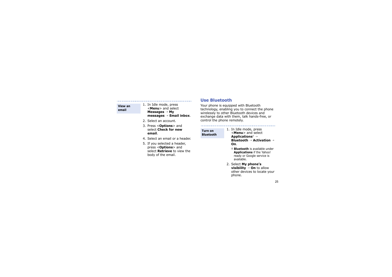 Use bluetooth | Samsung BLUETOOTH GH68-13098A User Manual | Page 28 / 50