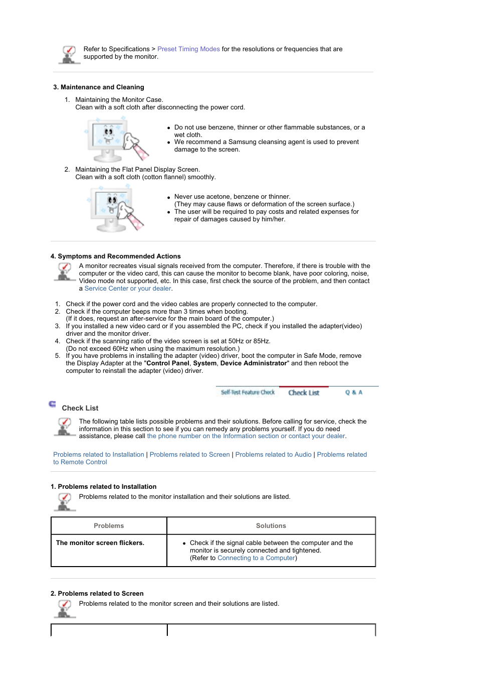 Q & a | Samsung 460P User Manual | Page 137 / 154