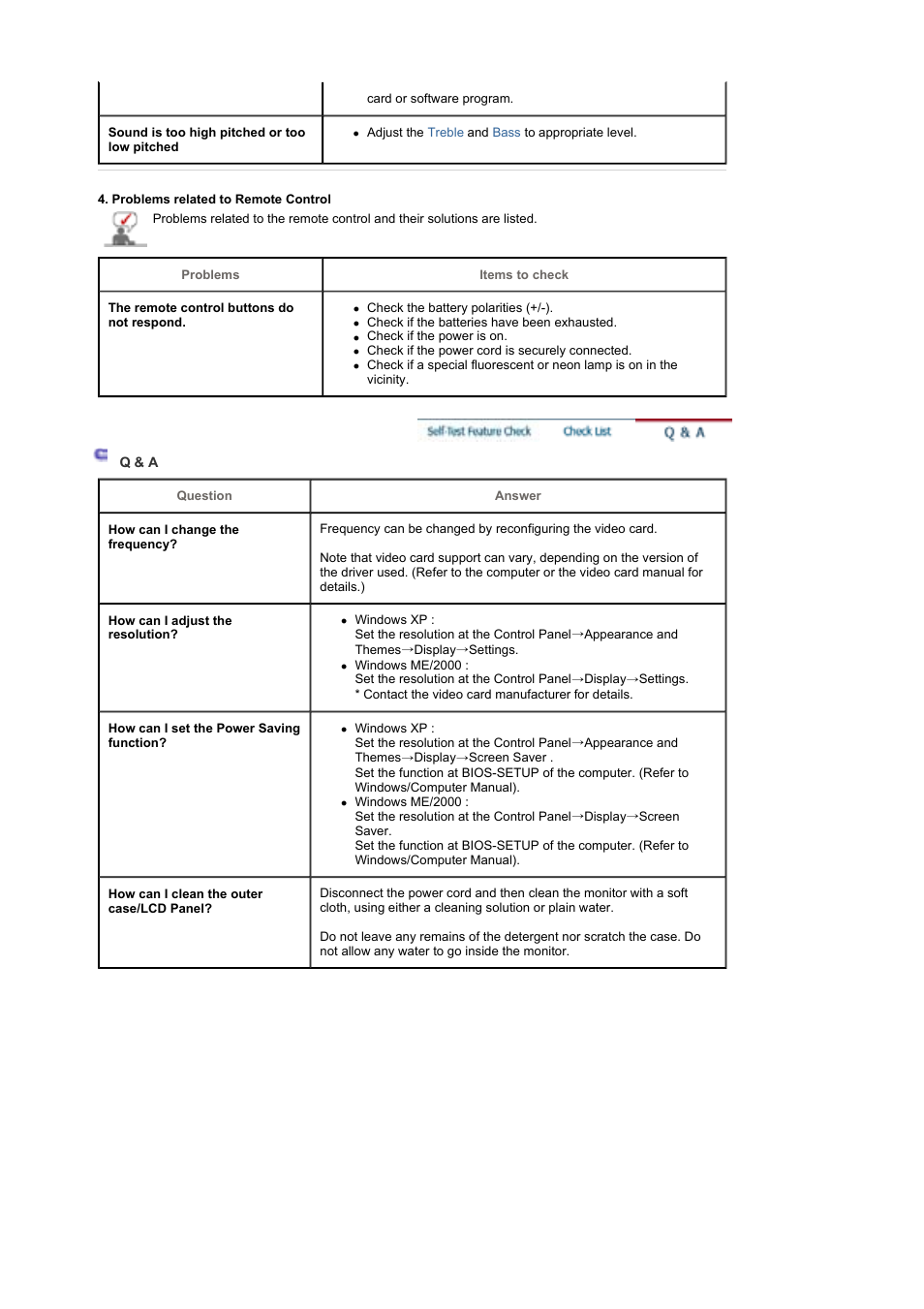 Specifications | Samsung 460P User Manual | Page 139 / 154