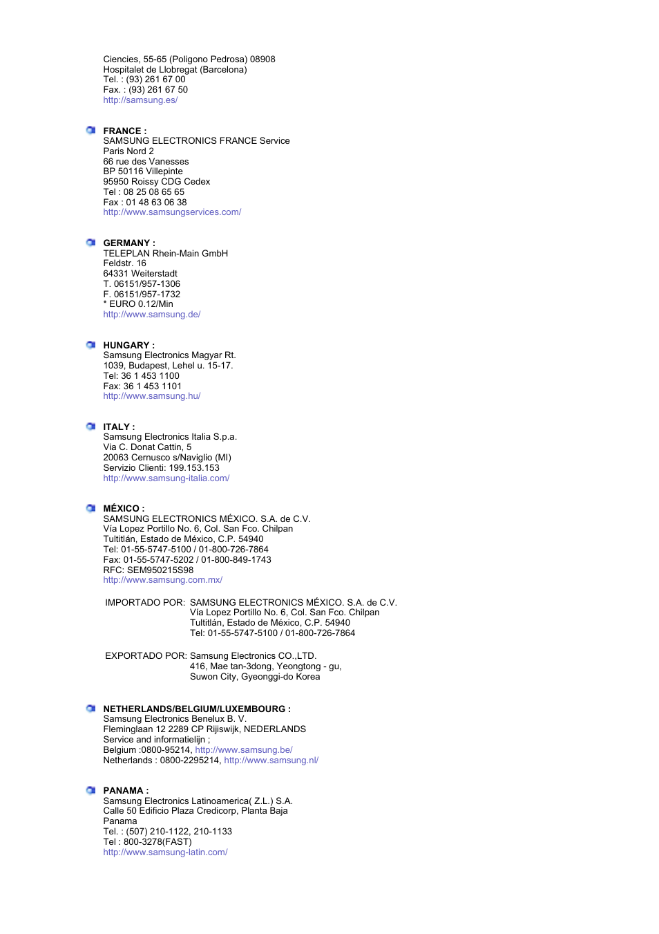 Samsung 460P User Manual | Page 148 / 154