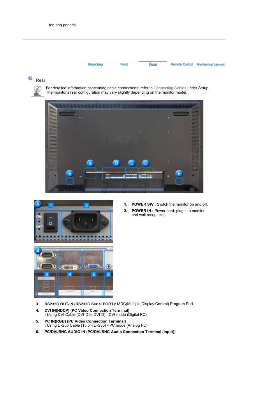 Remote control | Samsung 460P User Manual | Page 27 / 154