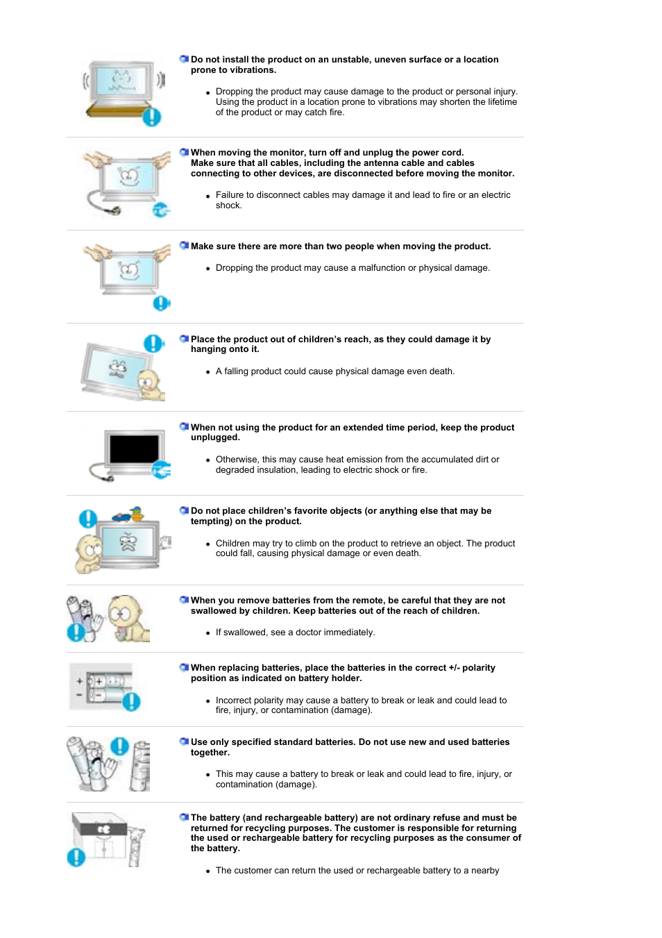 Samsung 460P User Manual | Page 8 / 154