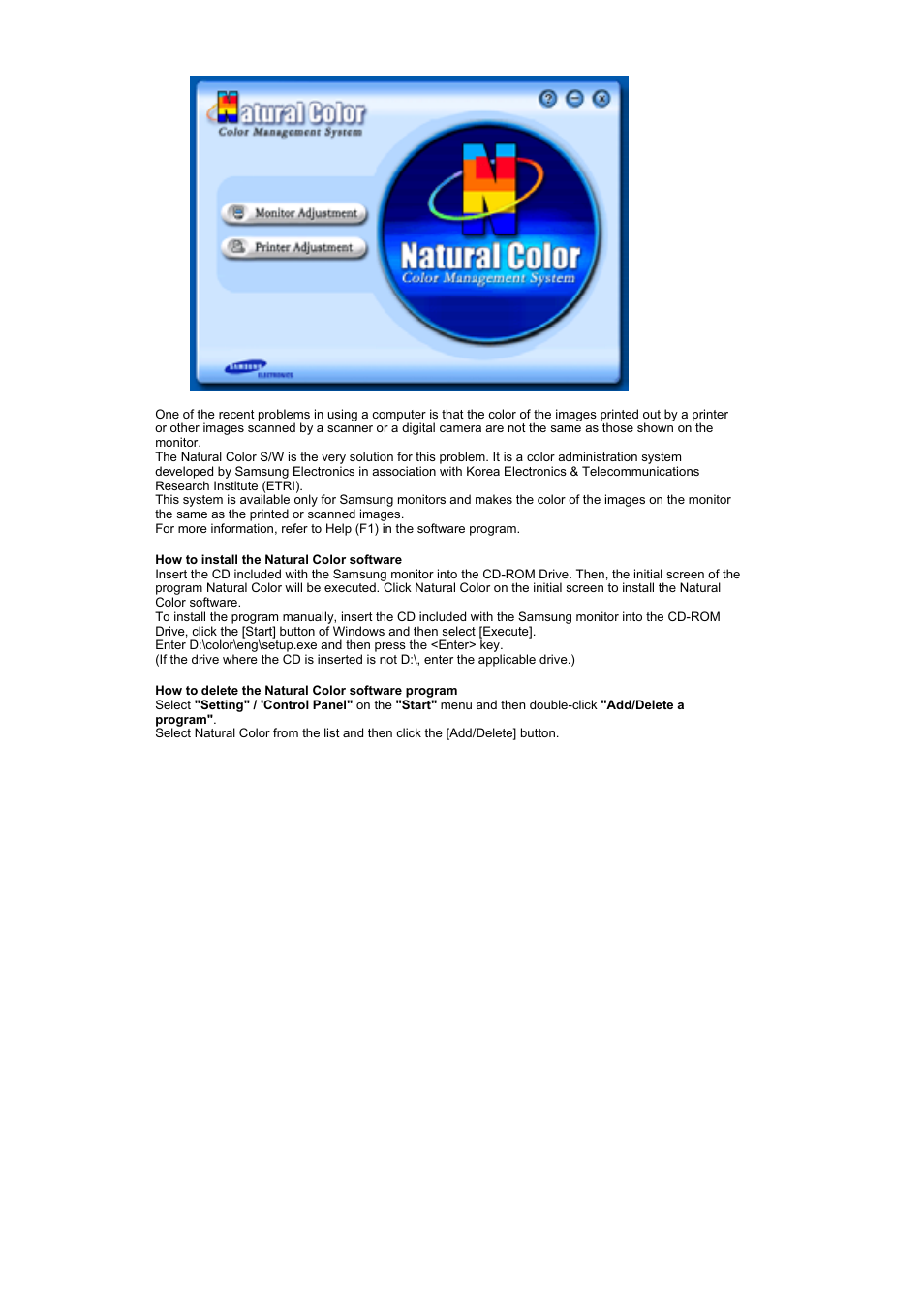 Adjusting your monitor | Samsung 460P User Manual | Page 85 / 154