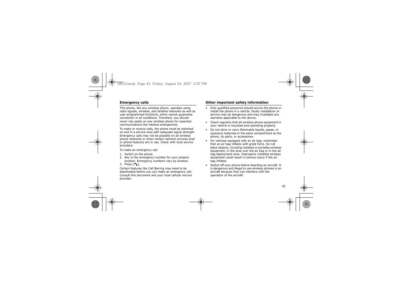 Samsung SGH-M610 User Manual | Page 45 / 49