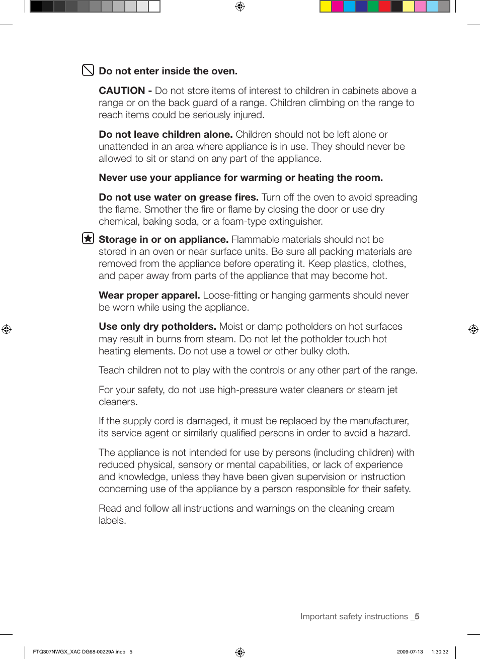 Samsung FTQ307NWGX User Manual | Page 5 / 66