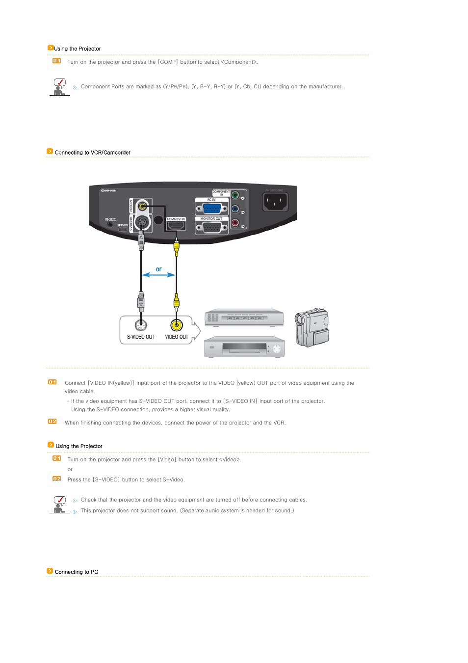 Samsung SP-A400B User Manual | Page 23 / 40