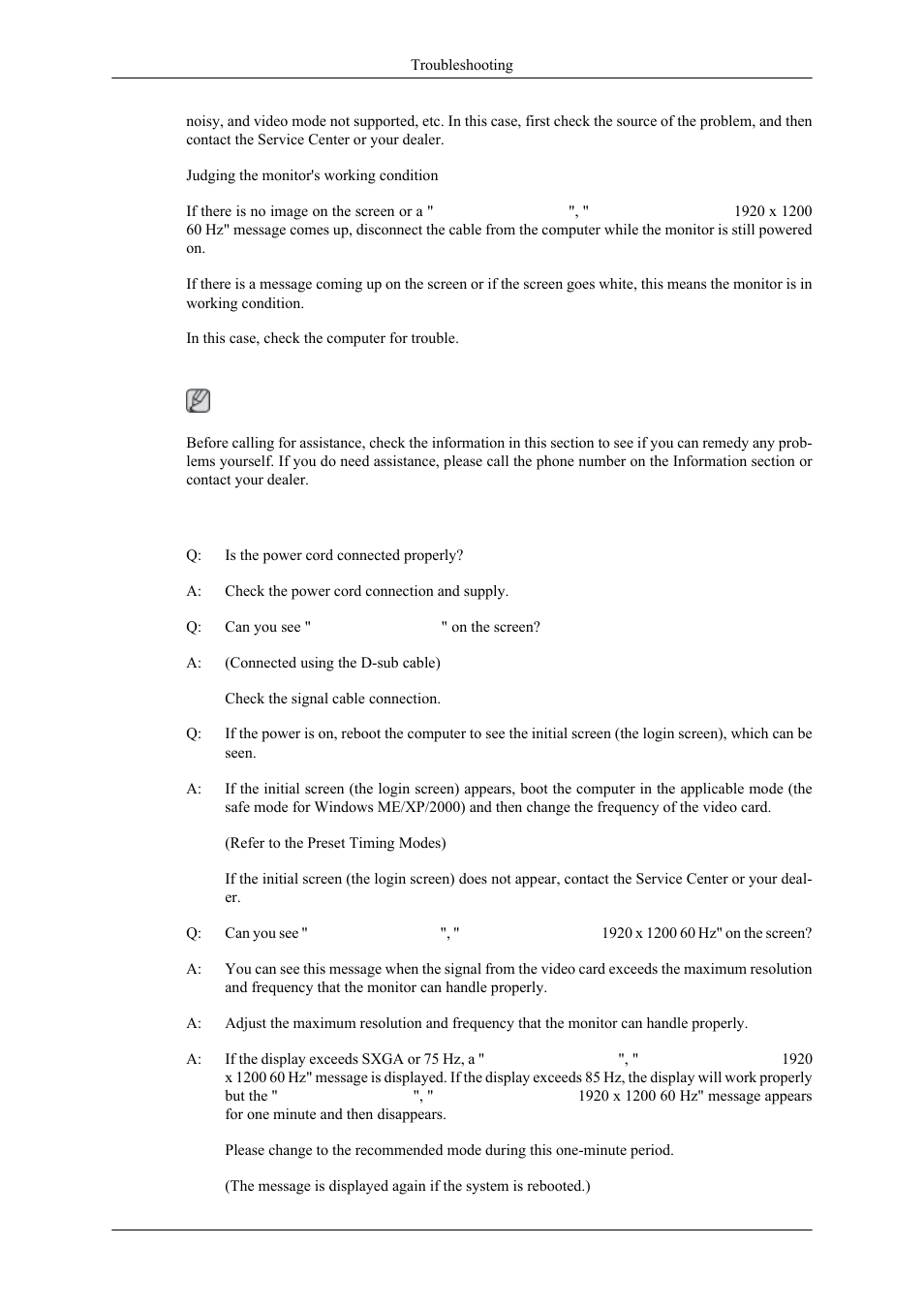 Check list | Samsung 2443NWX User Manual | Page 12 / 16