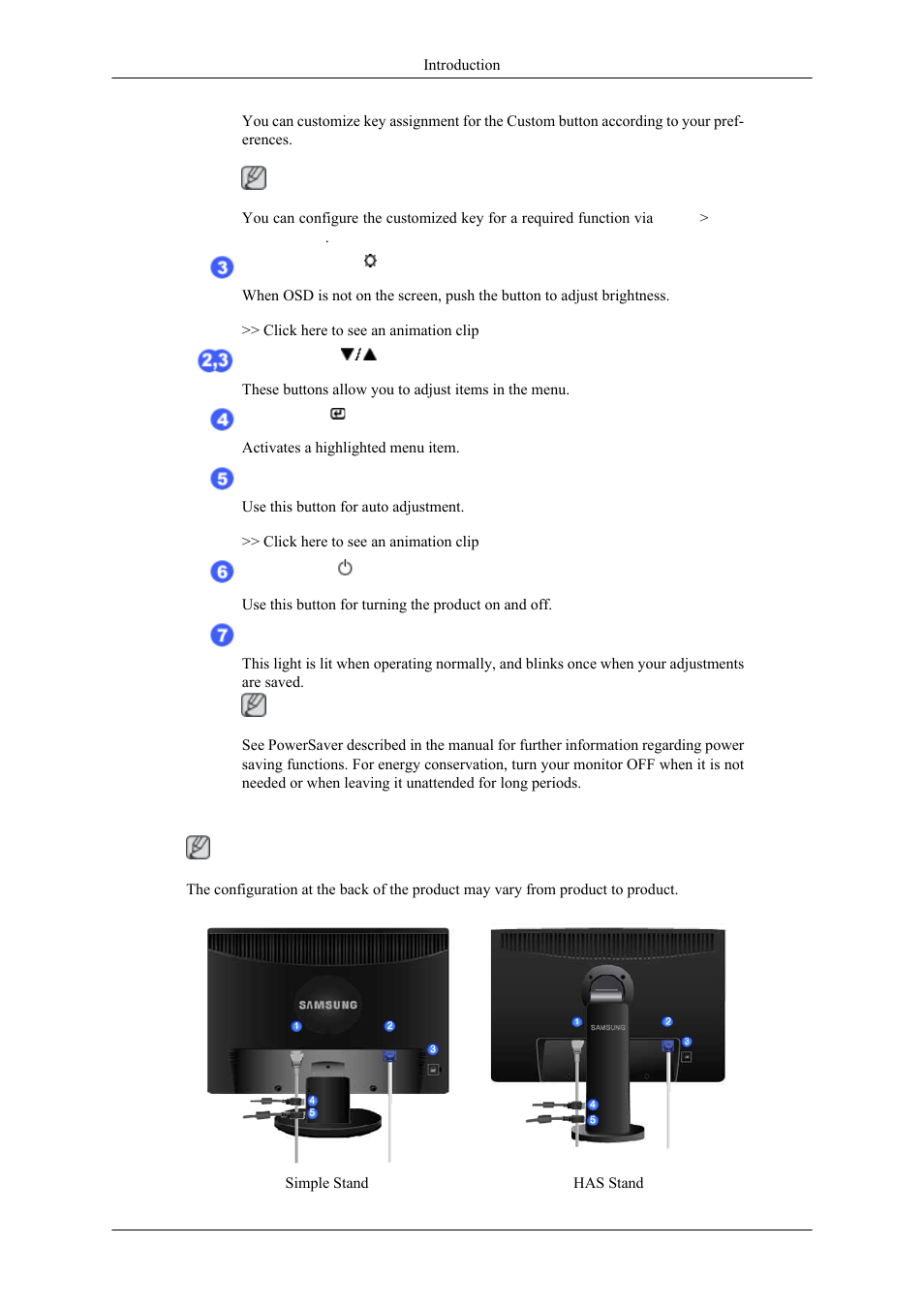Rear | Samsung 2443NWX User Manual | Page 5 / 16