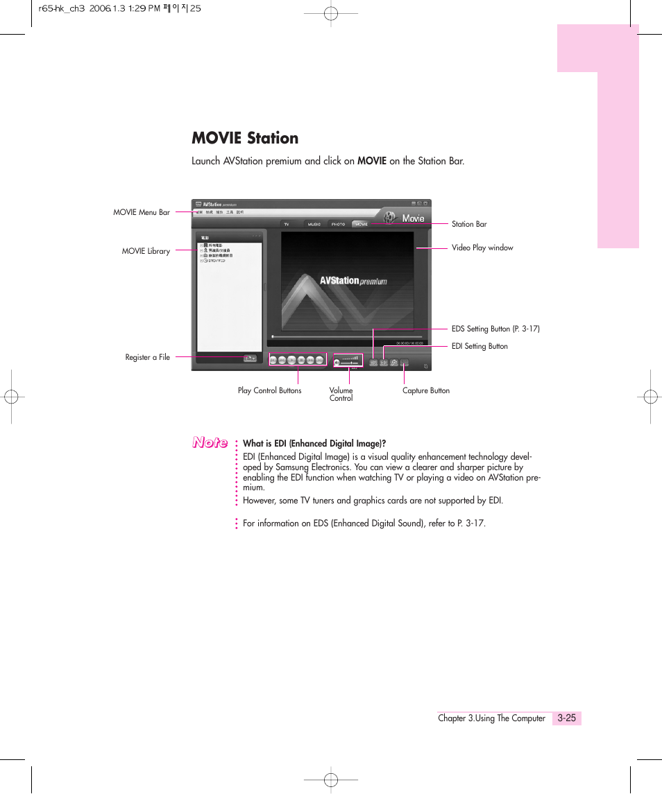 Movie station | Samsung Q35 User Manual | Page 51 / 157