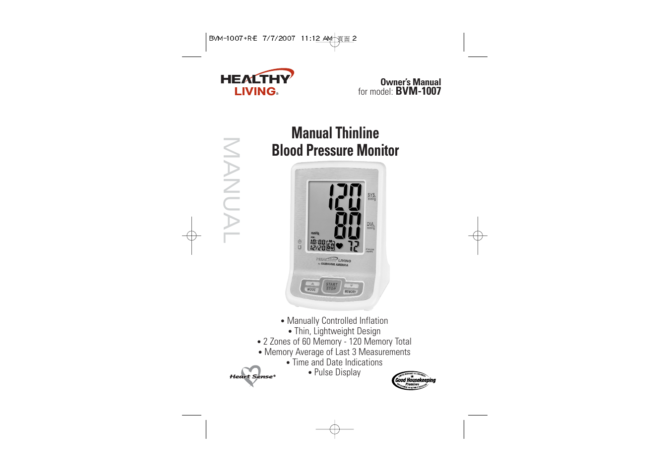 Samsung BVM-1007 User Manual | 66 pages