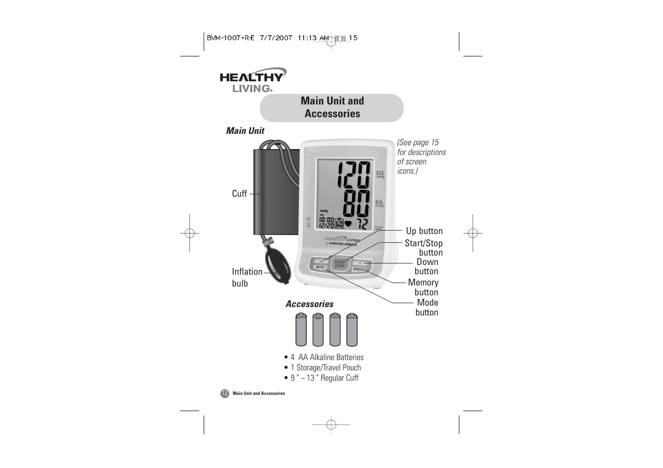 Samsung BVM-1007 User Manual | Page 13 / 66