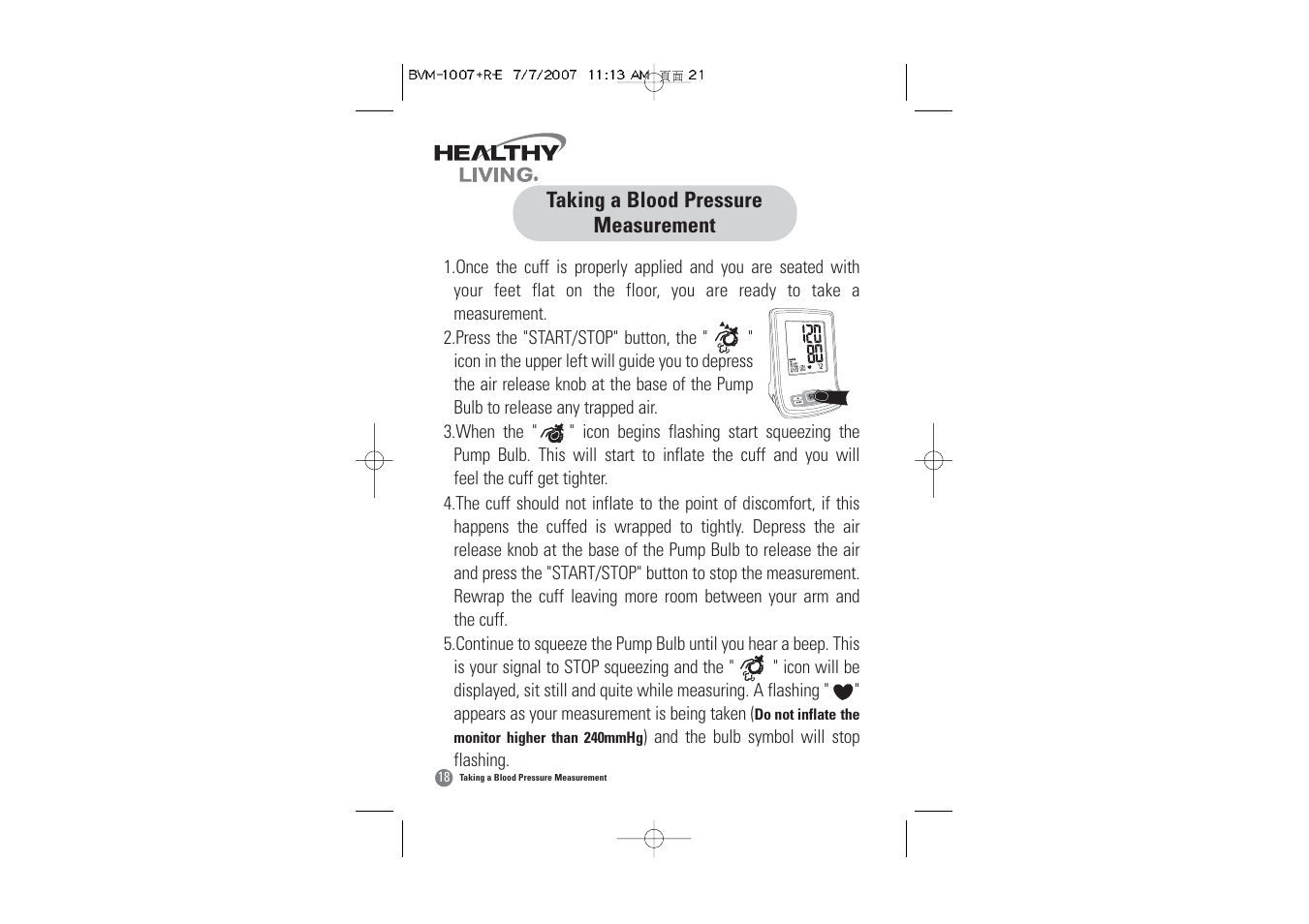 Samsung BVM-1007 User Manual | Page 19 / 66
