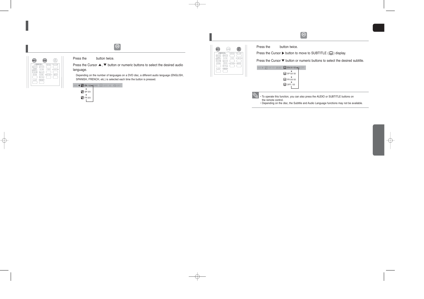 Using the playback function (con’t), Using the playback function, Con’t) | Samsung HT-TX25  EN User Manual | Page 19 / 34