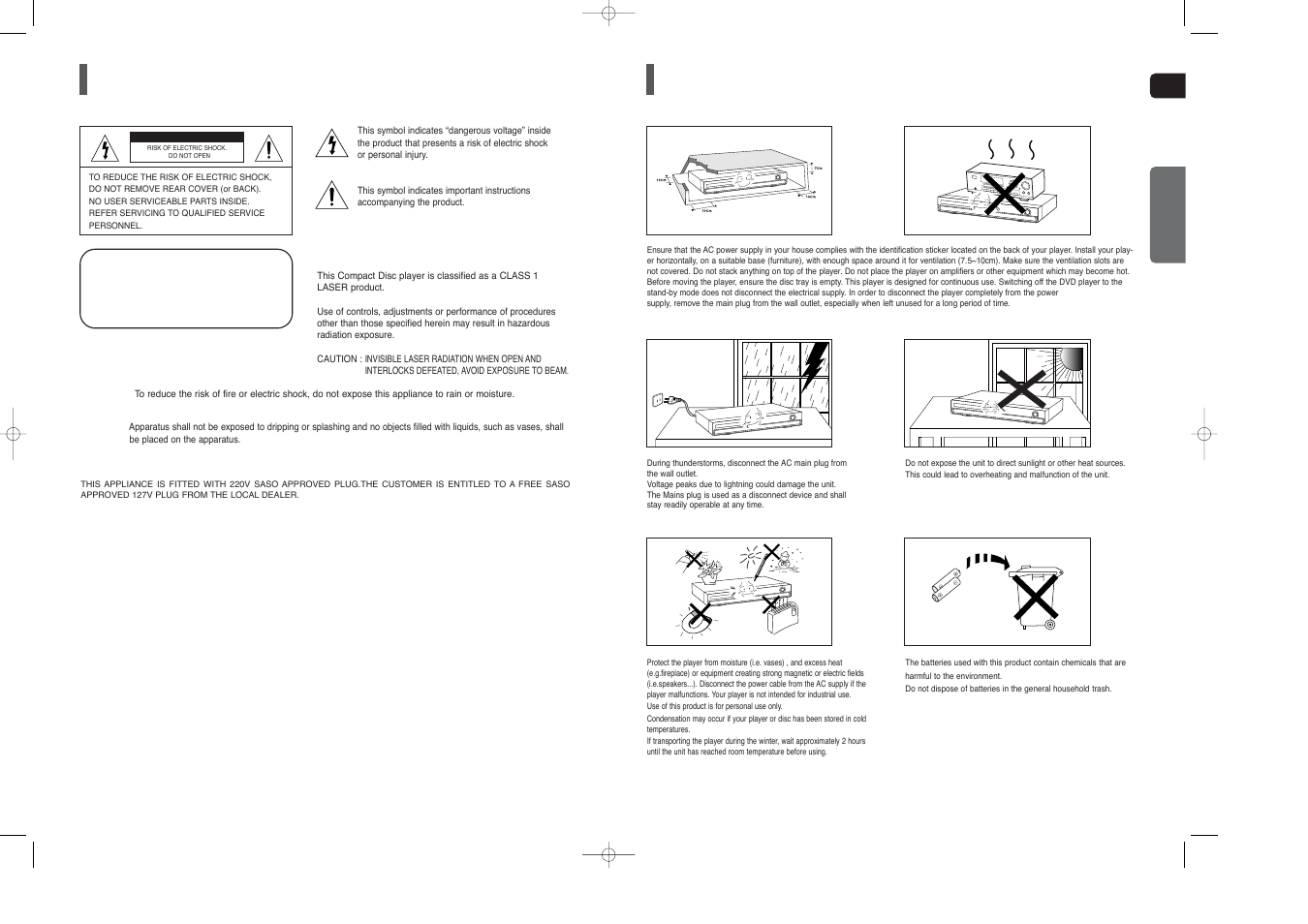 Preparation, Safety warnings, Precautions | Phones | Samsung HT-TX25  EN User Manual | Page 2 / 34