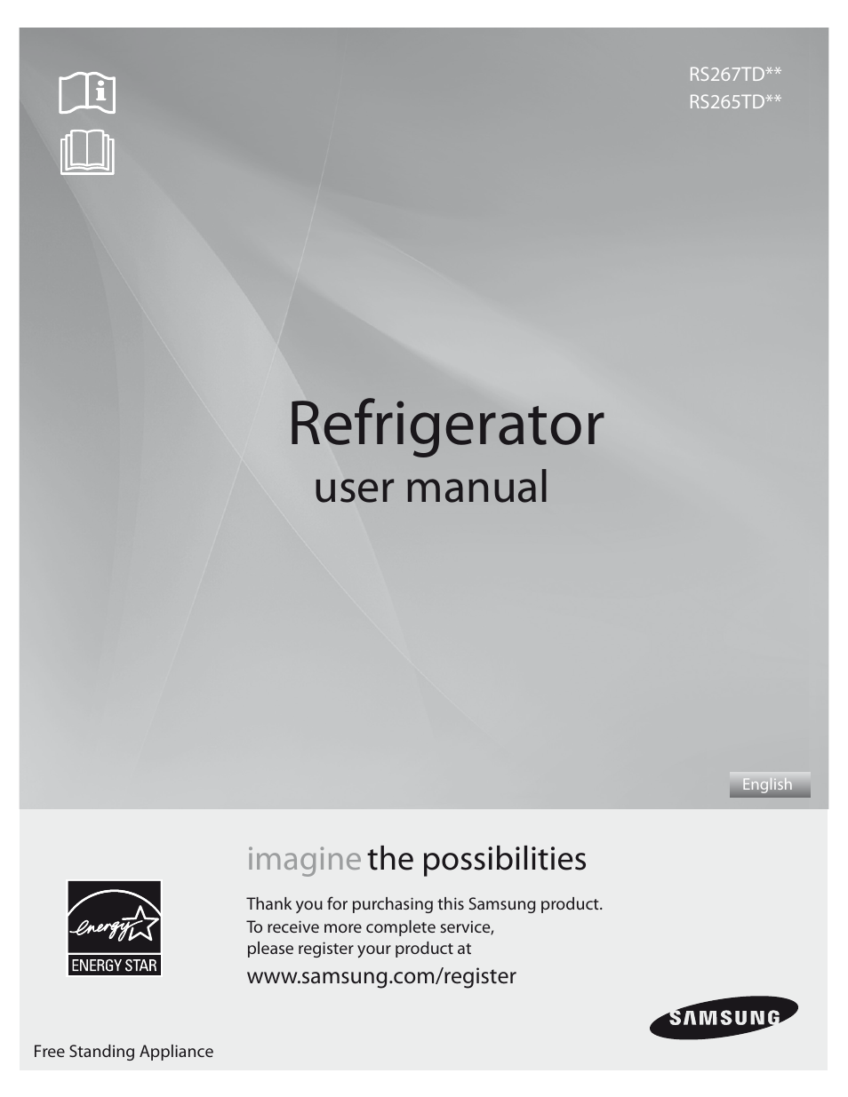 Samsung RS267TD** User Manual | 68 pages