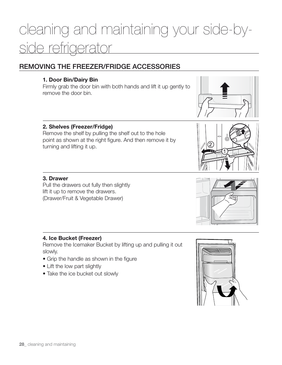 Samsung RS267TD** User Manual | Page 28 / 68