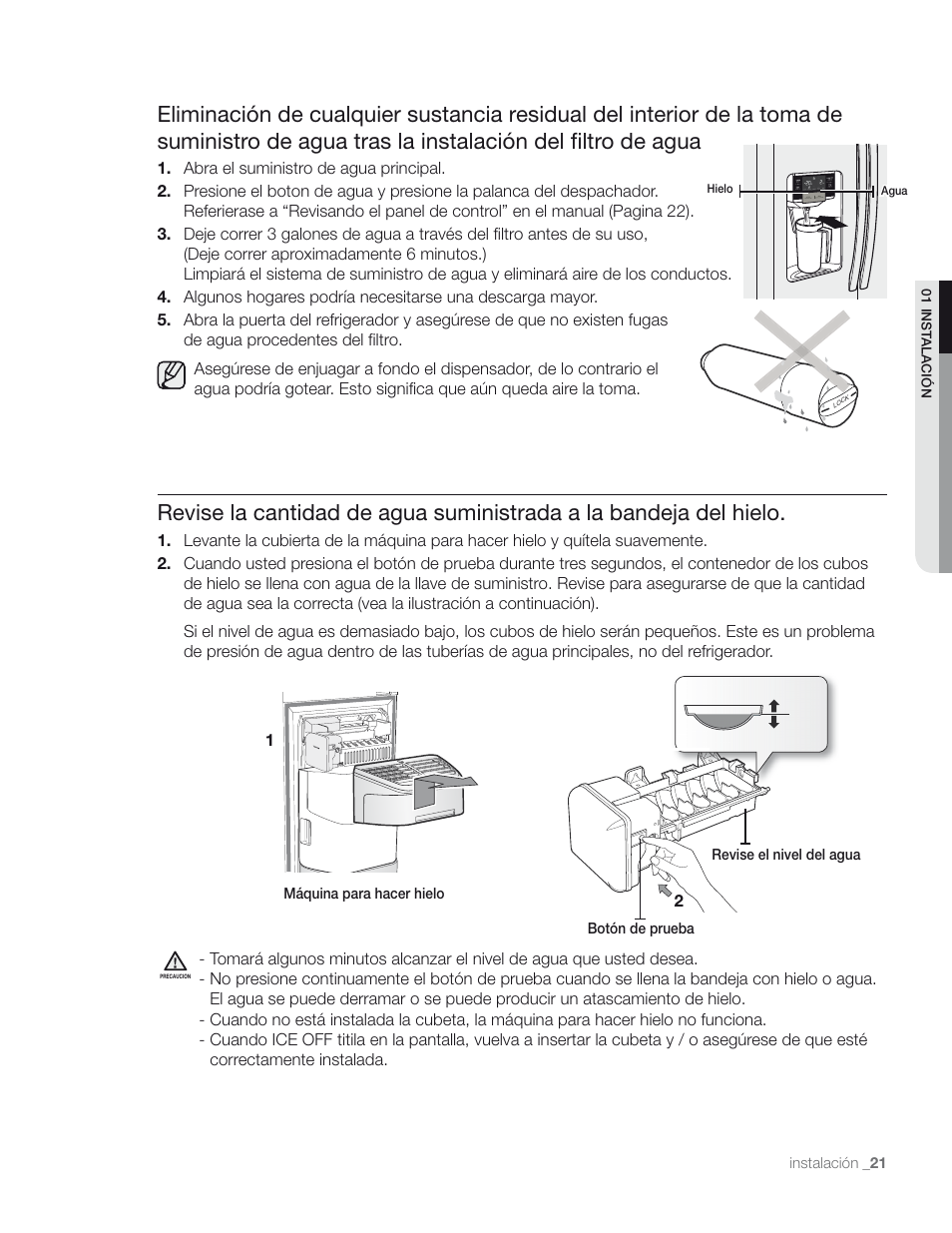Samsung RS267TD** User Manual | Page 55 / 68