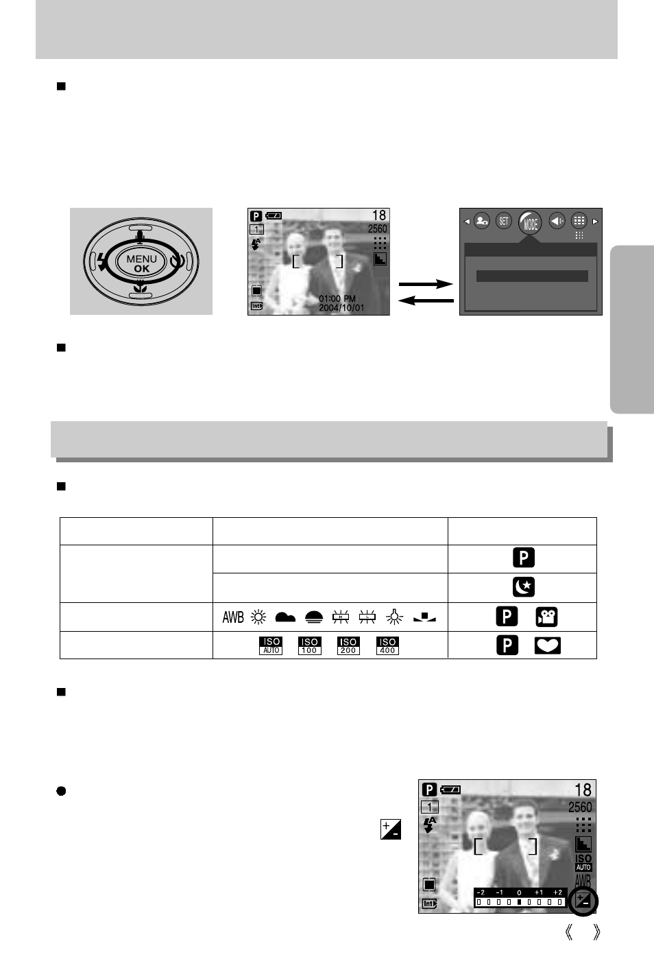 Menu/ ok button, Button | Samsung digimax U-CA 501 User Manual | Page 29 / 116