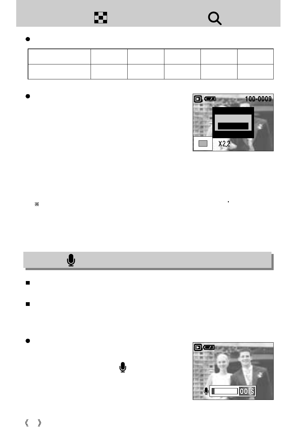 Thumbnail( ) / enlargement( ) button | Samsung digimax U-CA 501 User Manual | Page 48 / 116