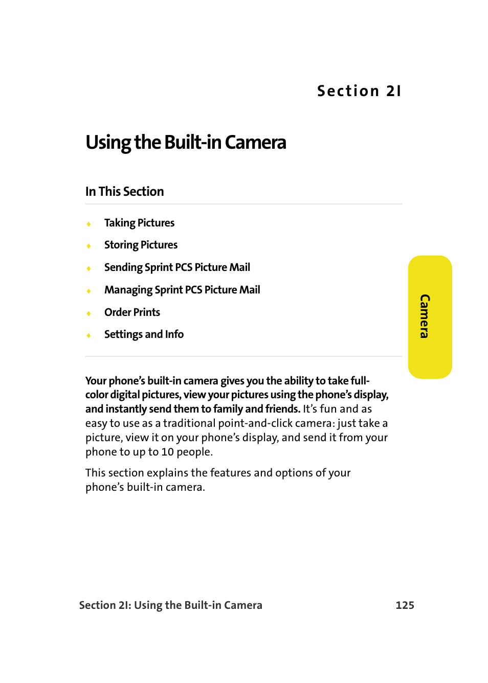 Using the built-in camera, 2i. using the built-in camera, Ca m e ra | Samsung A640 User Manual | Page 147 / 265