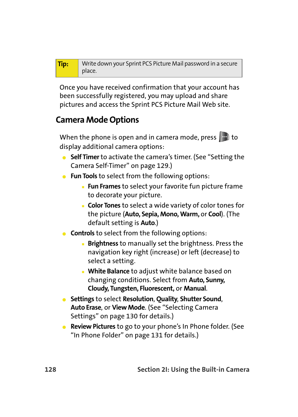 Camera mode options | Samsung A640 User Manual | Page 150 / 265