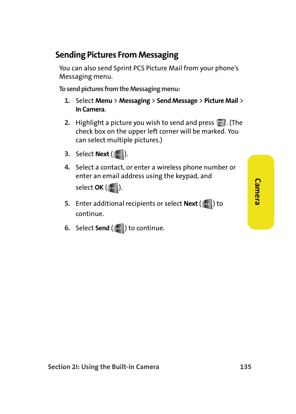 Sending pictures from messaging | Samsung A640 User Manual | Page 157 / 265
