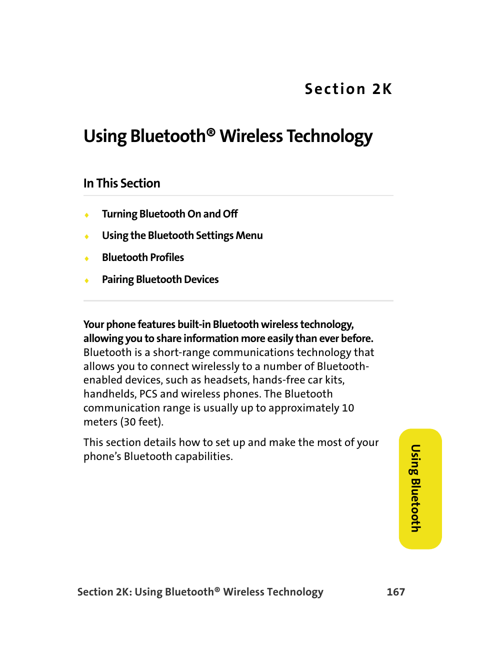 Using bluetooth® wireless technology, 2k. using bluetooth® wireless technology | Samsung A640 User Manual | Page 189 / 265