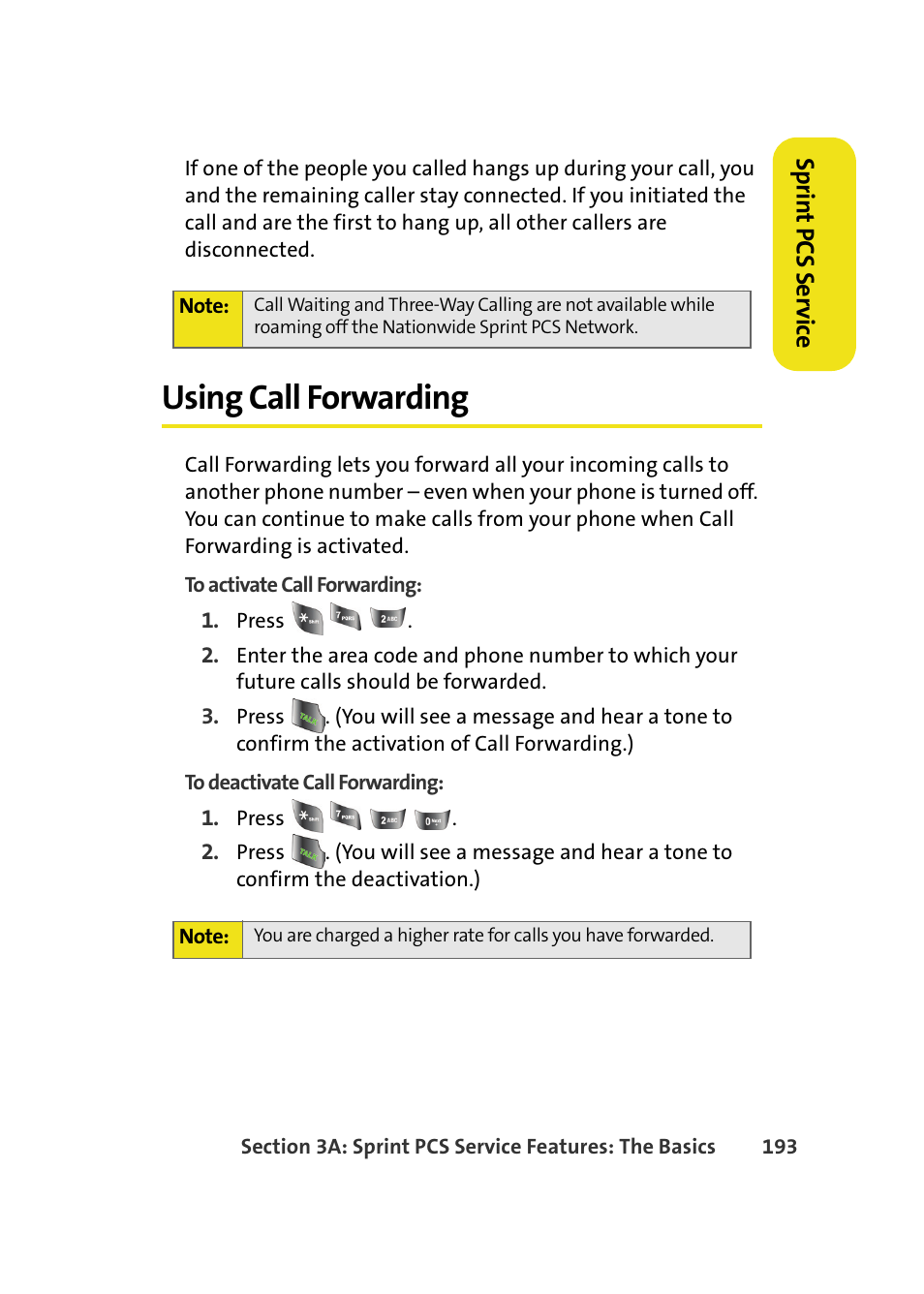 Using call forwarding | Samsung A640 User Manual | Page 215 / 265