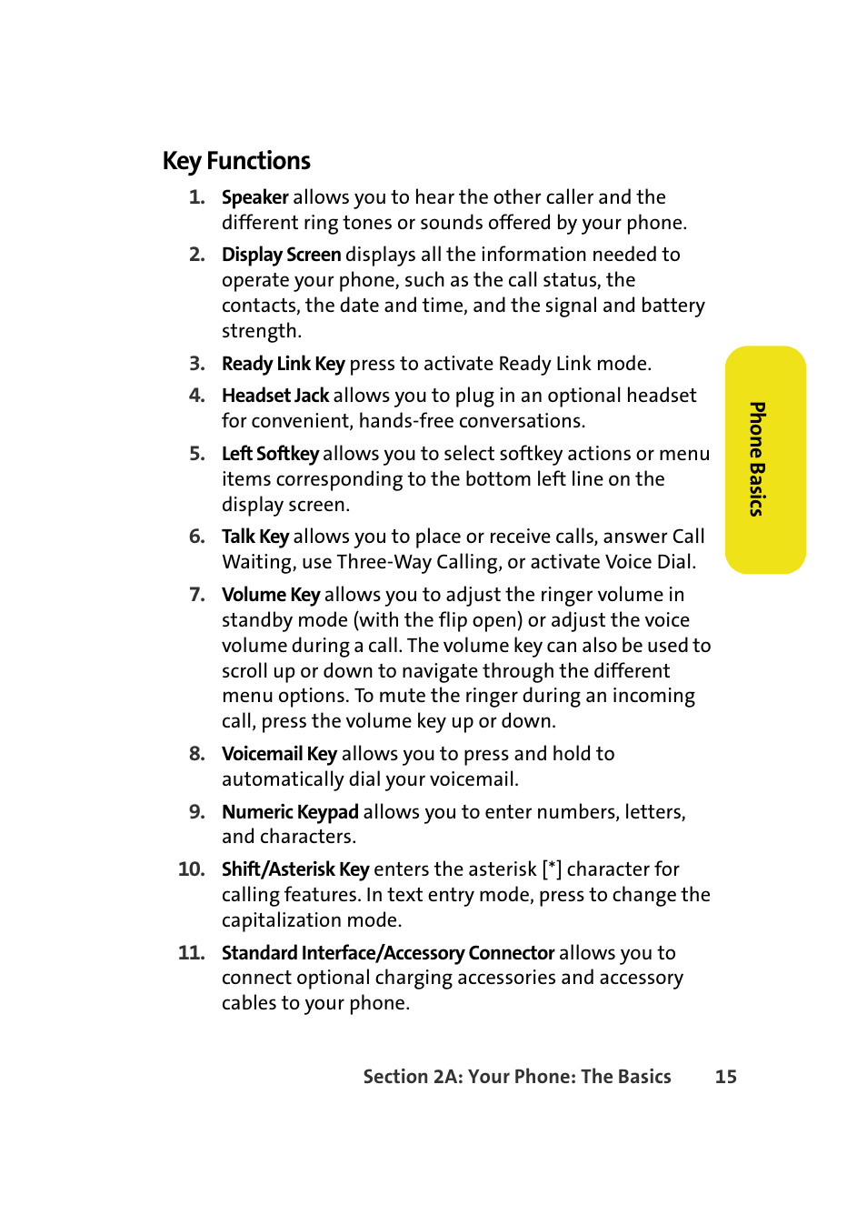 Key functions | Samsung A640 User Manual | Page 37 / 265