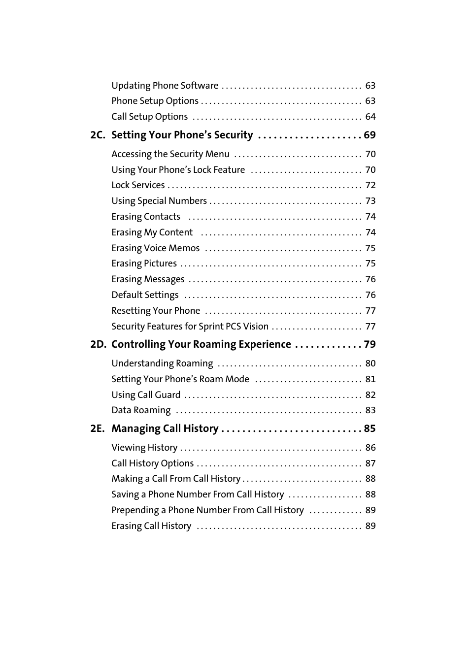 Samsung A640 User Manual | Page 4 / 265