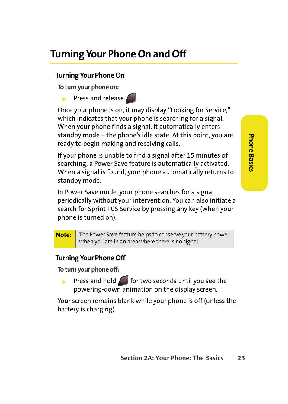 Turning your phone on and off | Samsung A640 User Manual | Page 45 / 265