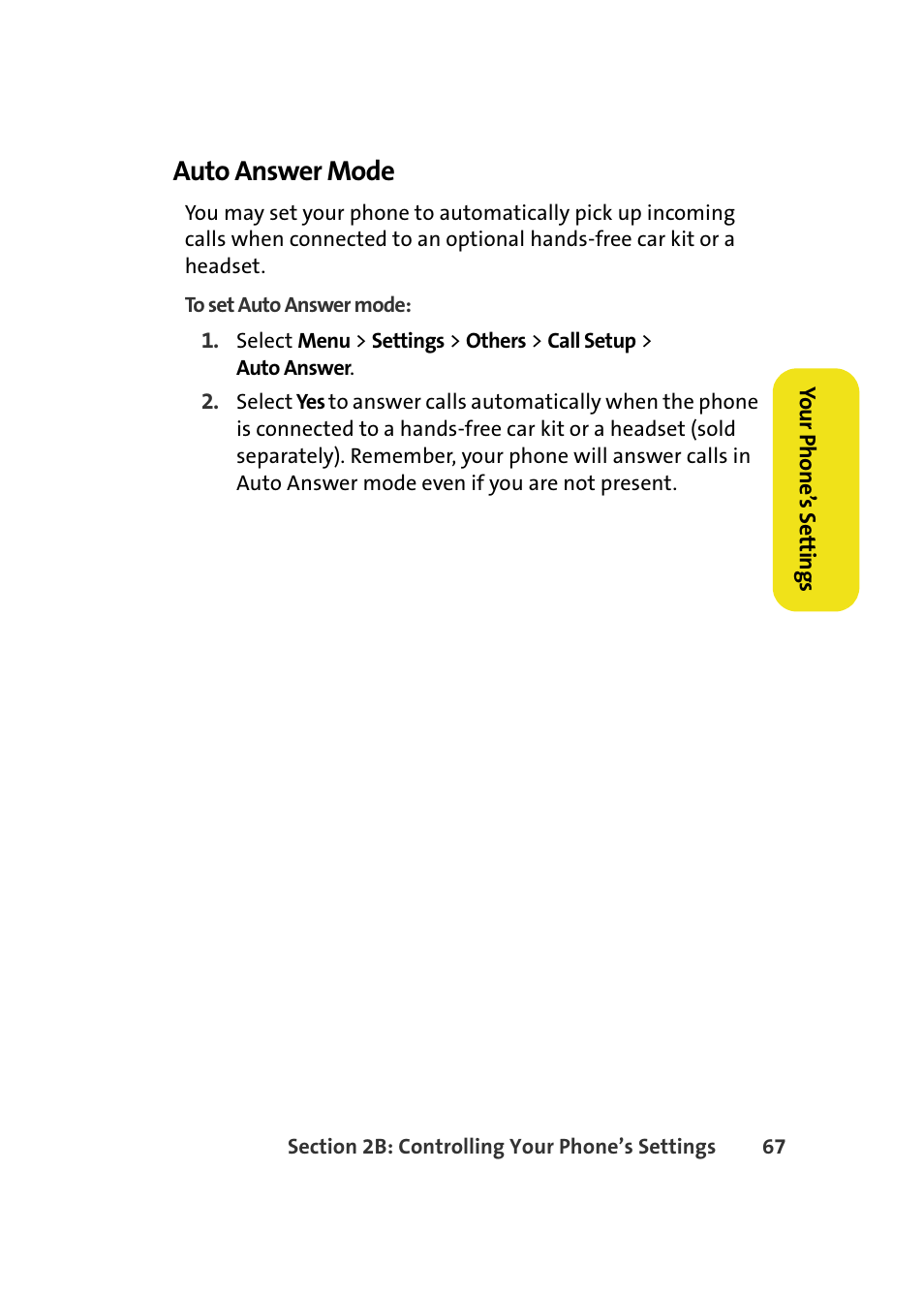 Auto answer mode | Samsung A640 User Manual | Page 89 / 265