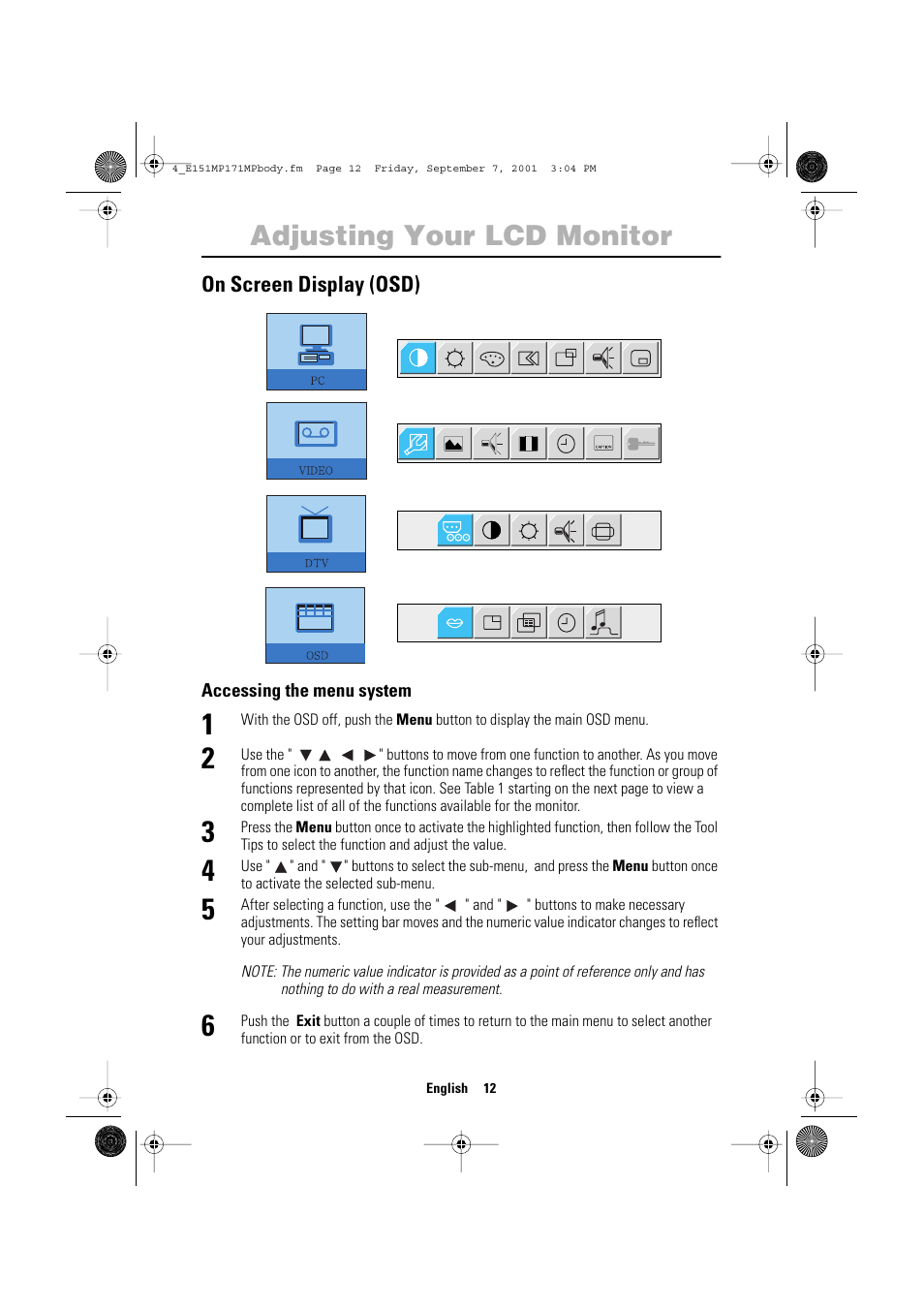 Adjusting your lcd monitor | Samsung 151MP User Manual | Page 14 / 44