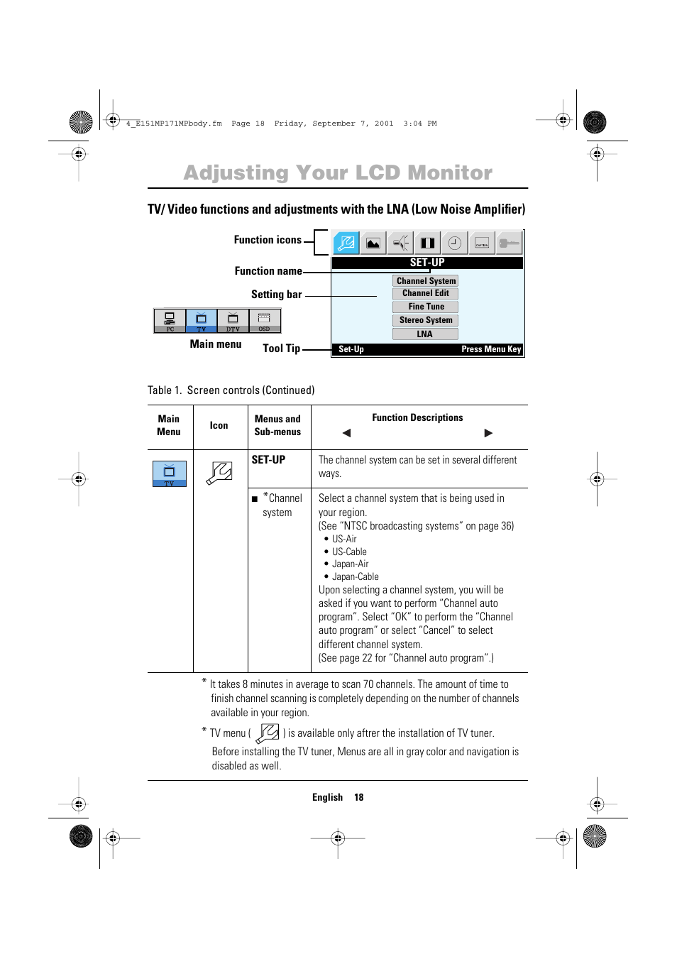 Adjusting your lcd monitor | Samsung 151MP User Manual | Page 20 / 44