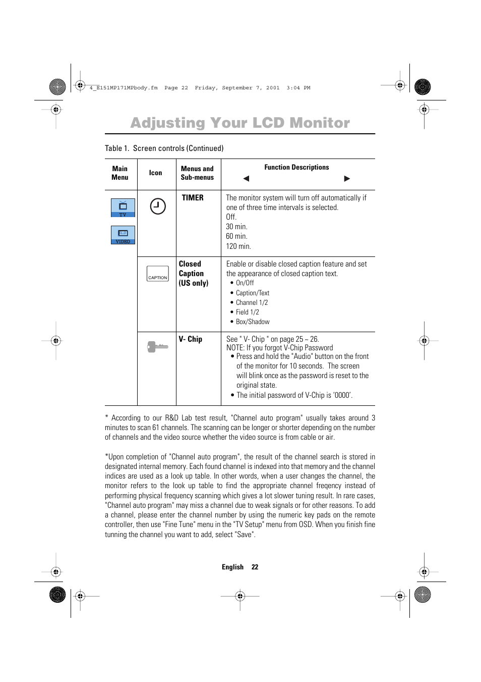Adjusting your lcd monitor | Samsung 151MP User Manual | Page 24 / 44