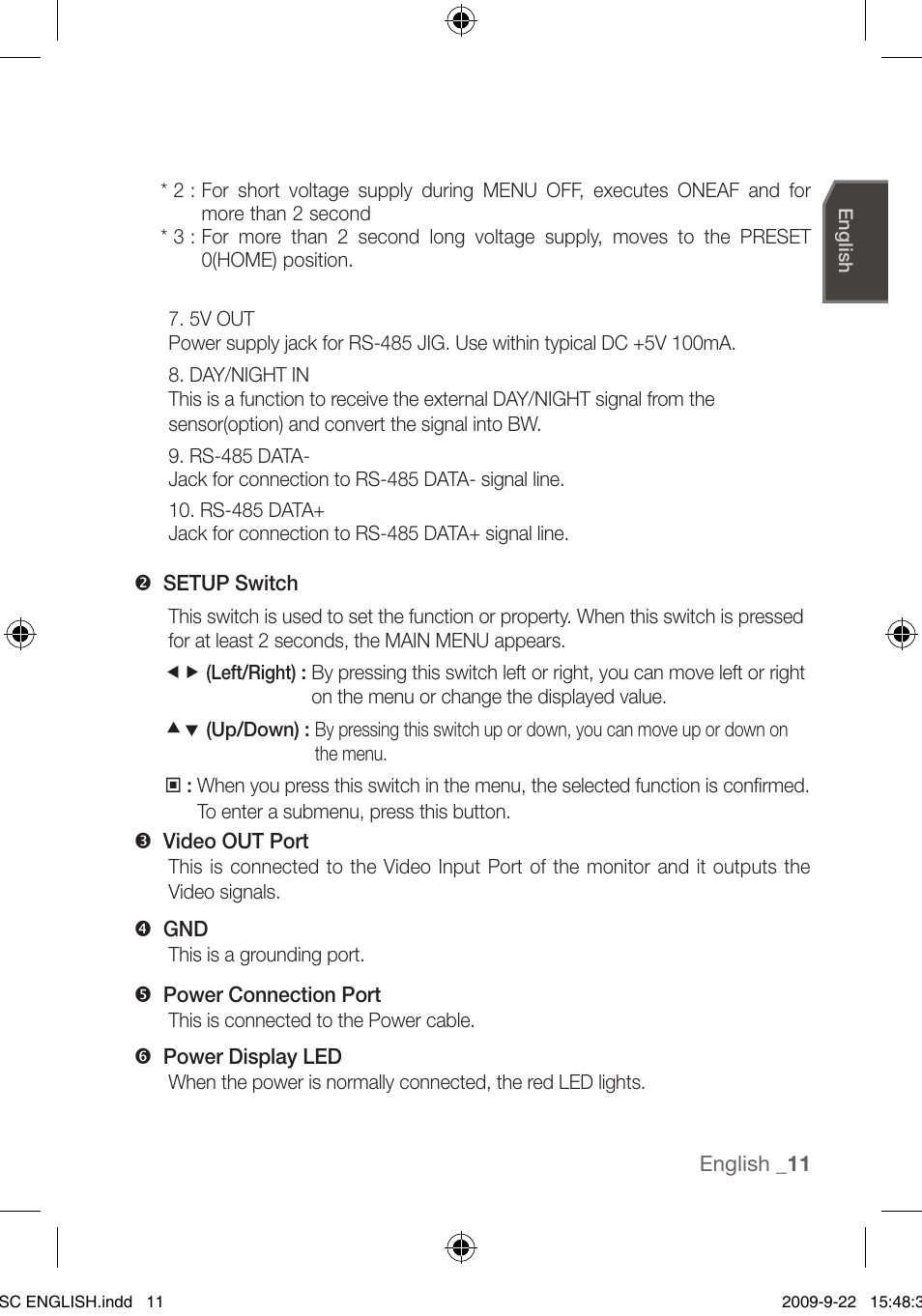 Samsung SCC-C4353 User Manual | Page 11 / 37