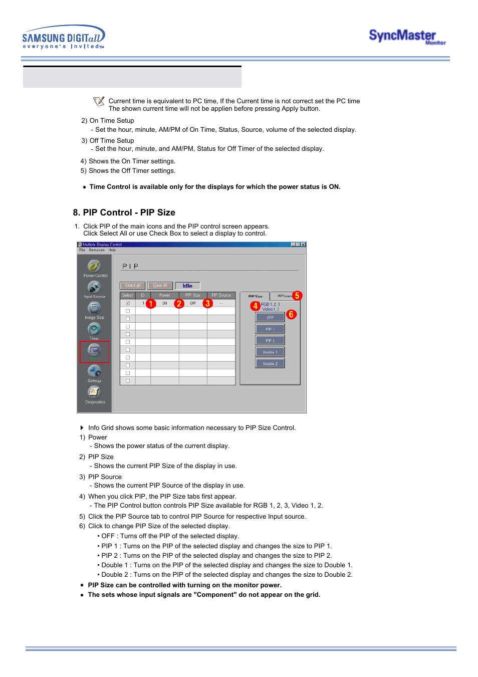 Multiple display control (mdc) | Samsung 323T User Manual | Page 42 / 78