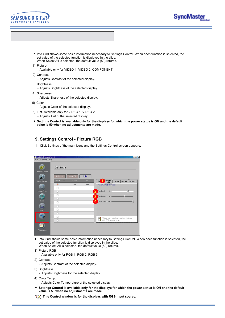 Multiple display control (mdc) | Samsung 323T User Manual | Page 44 / 78
