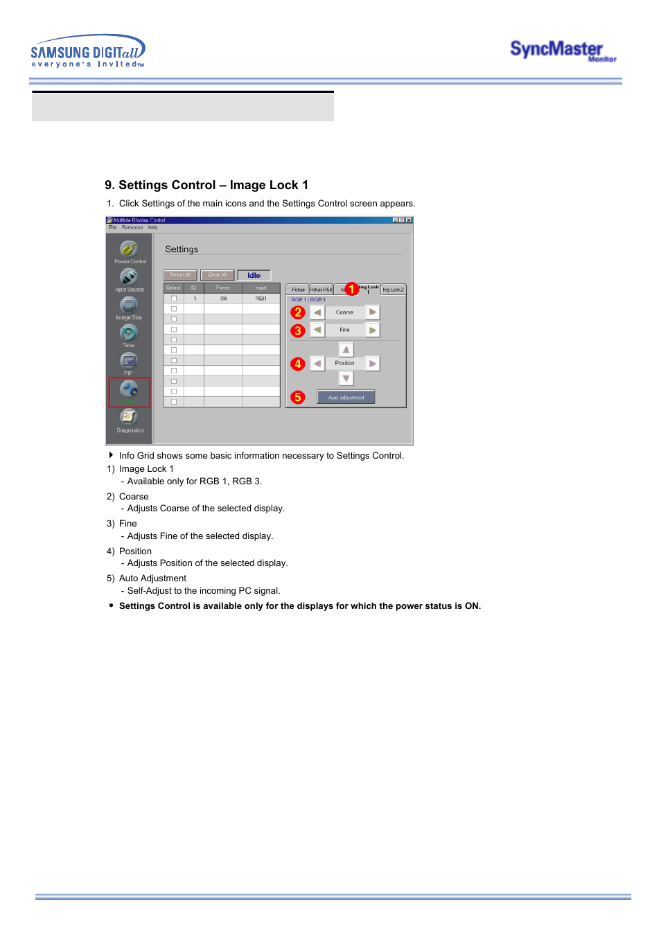 Multiple display control (mdc) | Samsung 323T User Manual | Page 46 / 78