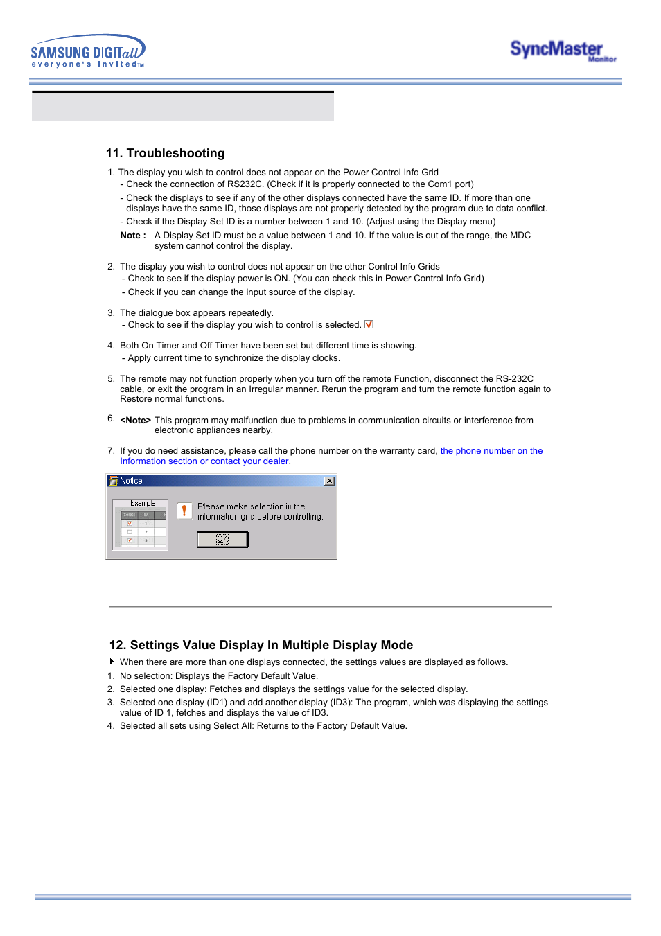 Multiple display control (mdc) | Samsung 323T User Manual | Page 48 / 78