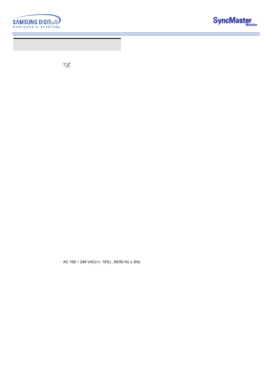Specifications, General, General specifications | Syncmaster 403t | Samsung 323T User Manual | Page 62 / 78